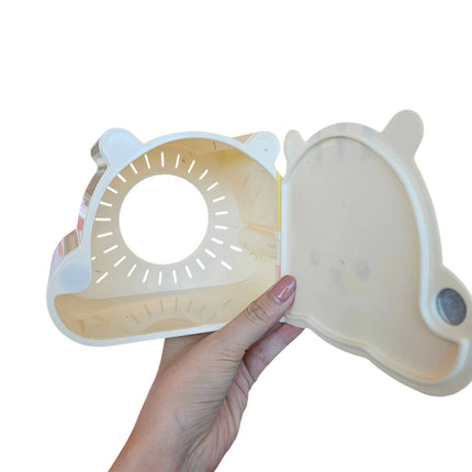 Plastic Hamster Hideout House with Open Door 16cm