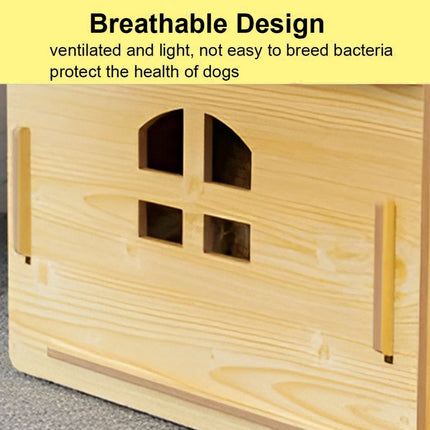 Wooden Pet House Detachable Dog Bed Cat House For Indoor Outdoor Use Comfortable
