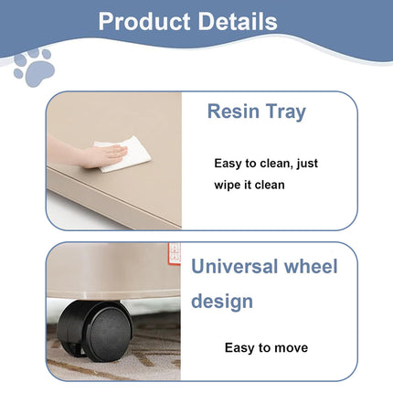 Resin Pet Cage 64x49x50cm Small Pet Cage Durable Aesthetic for Dogs Cats Use