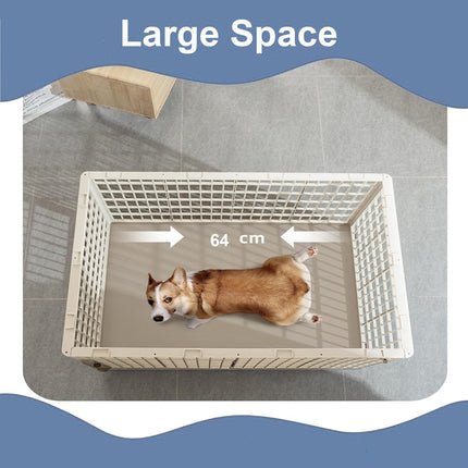 Resin Pet Cage 64x49x50cm Small Pet Cage Durable Aesthetic for Dogs Cats Use