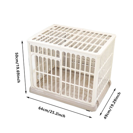 Resin Pet Cage 64x49x50cm Small Pet Cage Durable Aesthetic for Dogs Cats Use