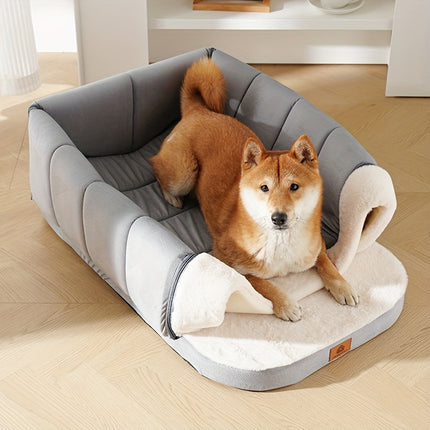 Winter Warm Kennel Mat Three Sided Surround Universal for Cats and Dogs Pet Pad