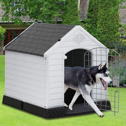 Outdoor Dog House Large Kennel Rainproof Removable Washable Pet Cage Shelter