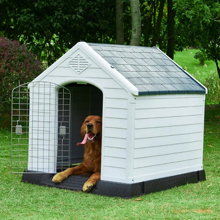 Outdoor Dog House Large Kennel Rainproof Removable Washable Pet Cage Shelter