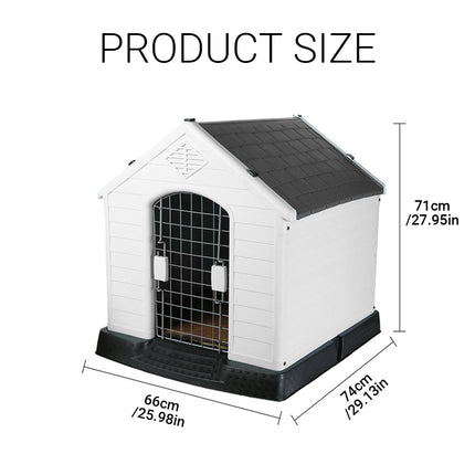 Outdoor Dog House Large Kennel Rainproof Removable Washable Pet Cage Shelter