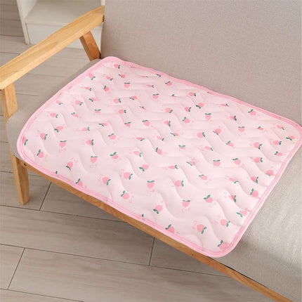 Pet Cooling Mat Ice Silk Summer Bed Pad Breathable Sleeping Cushion for Cats Dog