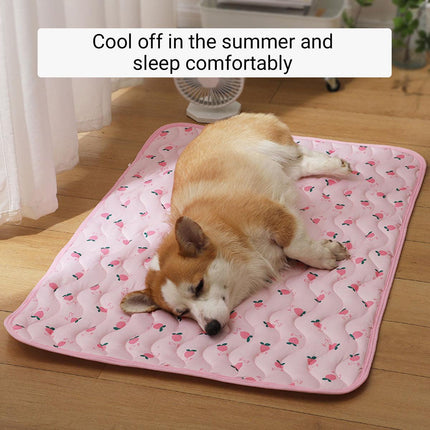 Pet Cooling Mat Ice Silk Summer Bed Pad Breathable Sleeping Cushion for Cats Dog