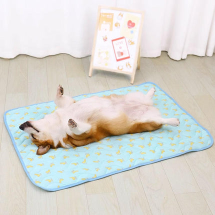 Pet Cooling Mat Ice Silk Summer Bed Pad Breathable Sleeping Cushion for Cats Dog