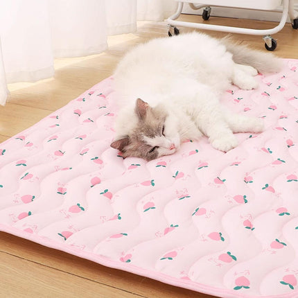 Pet Cooling Mat Ice Silk Summer Bed Pad Breathable Sleeping Cushion for Cats Dog