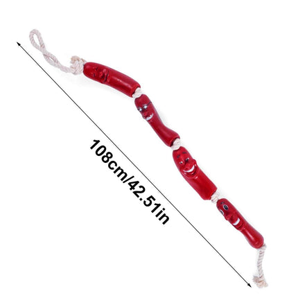 Dachshund Shaped Dog Chew Toy Durable Pet Teeth Cleaning Interactive Play Toy