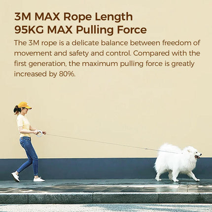 3m Retractable Pet Leash UFO Design Dog and Cat Walking Lead Adjustable Handle