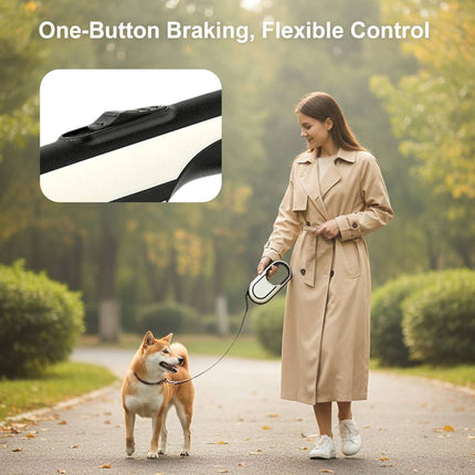 5m Retractable Dog Leash Heavy Duty Anti Escape Lead Black or Grey up to 40kg