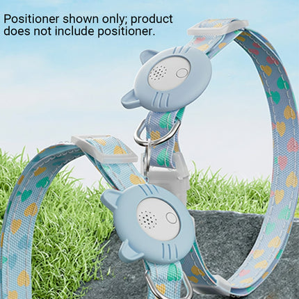 Blue Pet Collar Compatible with AirTag Holder Adjustable Breakaway for Cats Dogs
