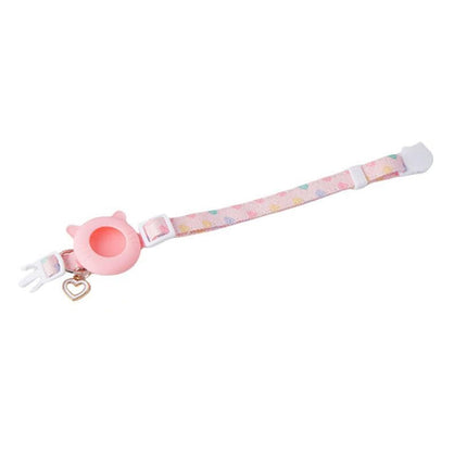 Adjustable Pet Collar Compatible with AirTag Holder for Cats Dogs Anti Breakaway