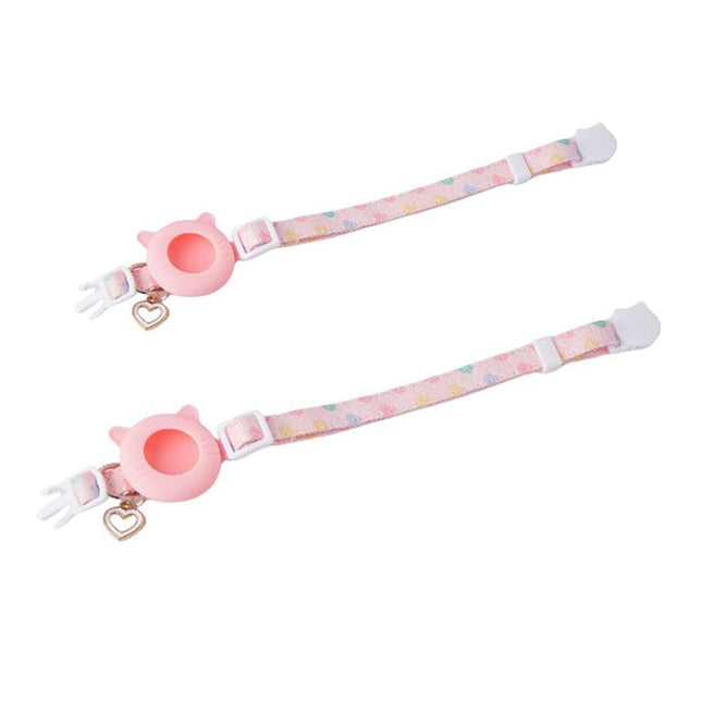 Adjustable Pet Collar Compatible with AirTag Holder for Cats Dogs Anti Breakaway