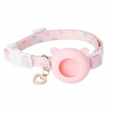 Adjustable Pet Collar Compatible with AirTag Holder for Cats Dogs Anti Breakaway