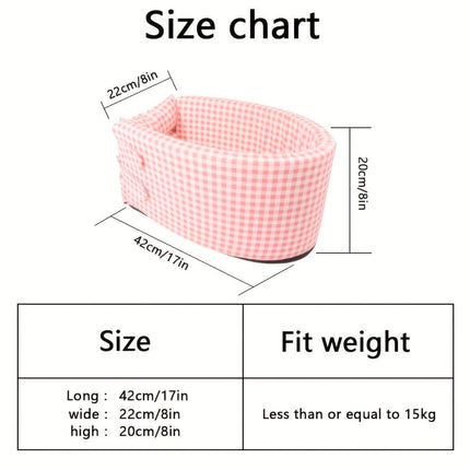 Portable Pet Console Seat for Travel Comfort Small Dog Cat Carrier Bed