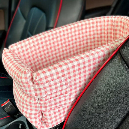 Portable Pet Console Seat for Travel Comfort Small Dog Cat Carrier Bed