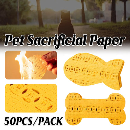 Pet Funeral Sacrificial Burning Paper Kitten Dog Memorial Pet Funeral Offering