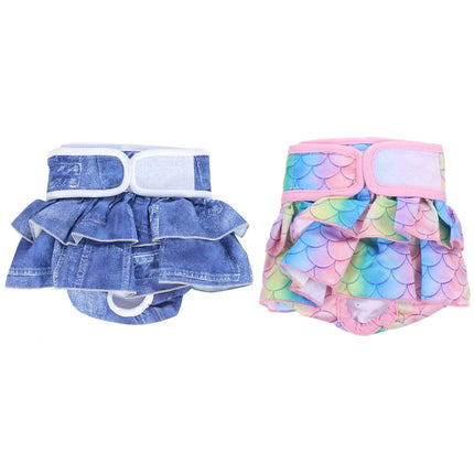 Pet Dog Diapers Female Pants Soft Breathable Underwear Reusable Sanitary Briefs