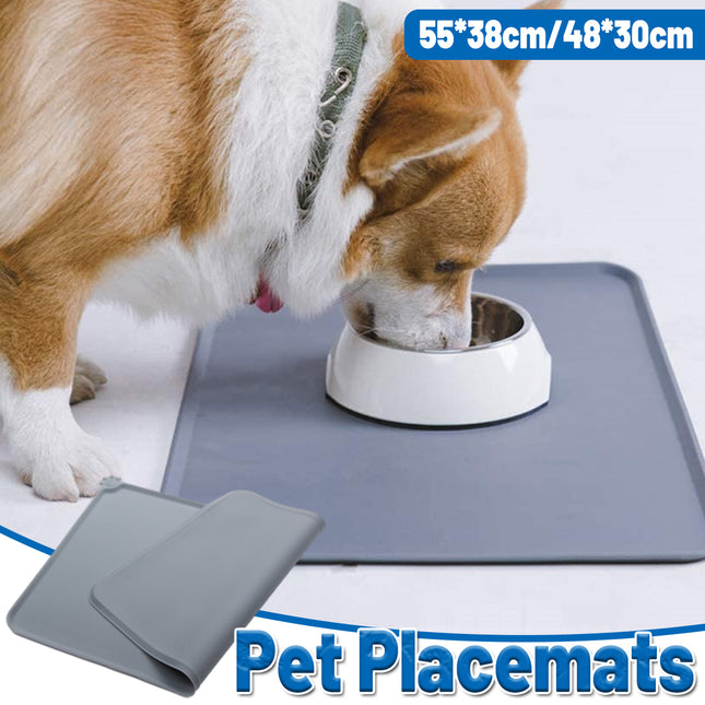 Silicone Pet Mat Spill-Proof Easy to Clean Mat for Pets Dog Food Placemat