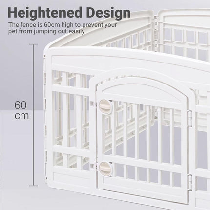 Foldable Indoor Dog Fence Playpen with Secure Gate for Small and Medium Pets