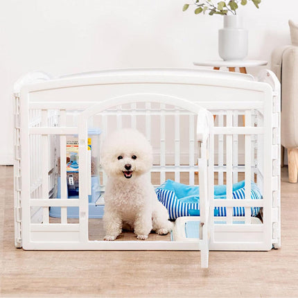 Foldable Indoor Dog Fence Playpen with Secure Gate for Small and Medium Pets