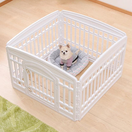 Foldable Indoor Dog Fence Playpen with Secure Gate for Small and Medium Pets