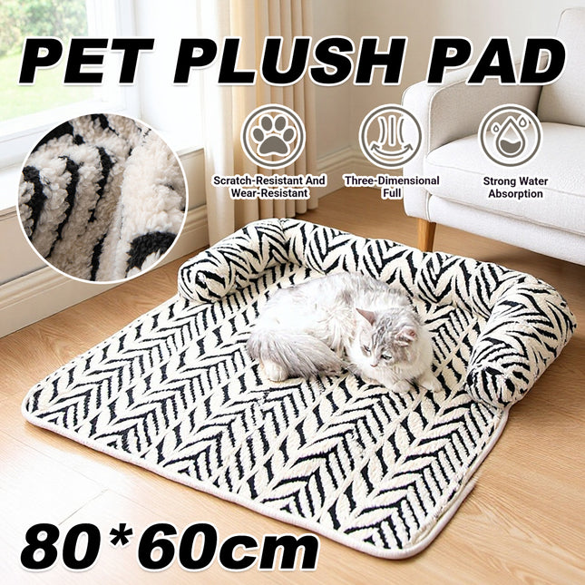 Plush Pet Mat Thickened Anti Slip Cosy Rest Soft Cushion Pad For Dog Cat Puppy