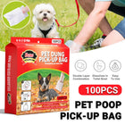 100pcs Poop Pick Up Bags Portable Dog Cat Waste Bags Trash Disposal for Pets