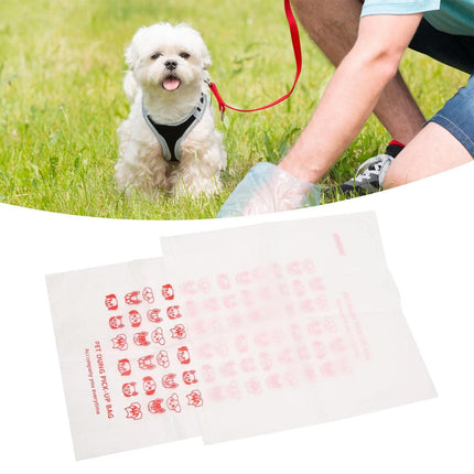 100pcs Poop Pick Up Bags Portable Dog Cat Waste Bags Trash Disposal for Pets
