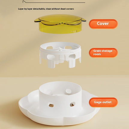 Automatic Pet Food Dispenser Feeding Bowl for Dogs and Cats Food Storage Bowl