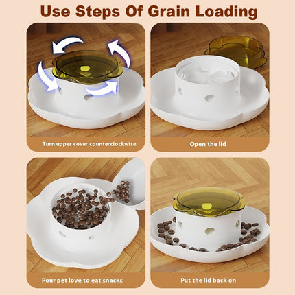 Automatic Pet Food Dispenser Feeding Bowl for Dogs and Cats Food Storage Bowl