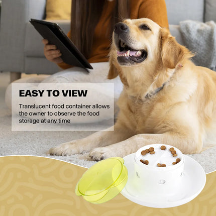 Automatic Pet Food Dispenser Feeding Bowl for Dogs and Cats Food Storage Bowl