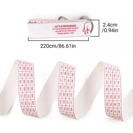 Measuring Tape Bovine Chest Weight Livestock Animal Body Ruler Cattle Weight
