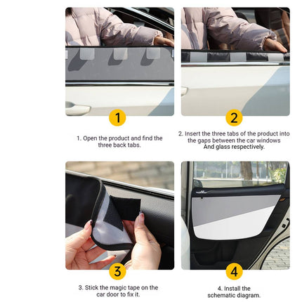 Car Door Anti-Scratch Pet Mat Set of 2 Waterproof Protector Interior Cover