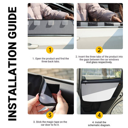 Car Door Anti-Scratch Pet Mat Set of 2 Waterproof Protector Interior Cover