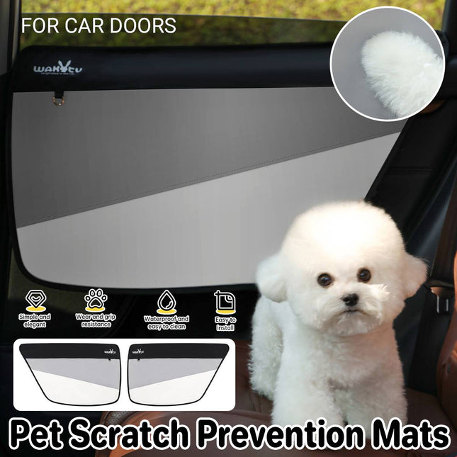 Car Door Anti-Scratch Pet Mat Set of 2 Waterproof Protector Interior Cover