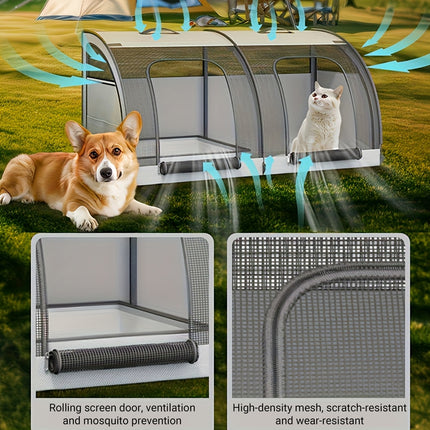 Cat Bed Summer Dog Bed Pet Tent Portable Pet House Cooling Cushion for Cats Dogs