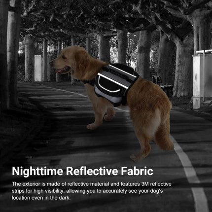Outdoor Dog Backpack Waterproof Durable Lightweight with Reflective Strips