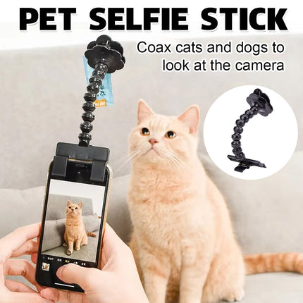Pet Selfie Stick Attract Pet Portable Stable for Dog Cat Phone Camera Holder