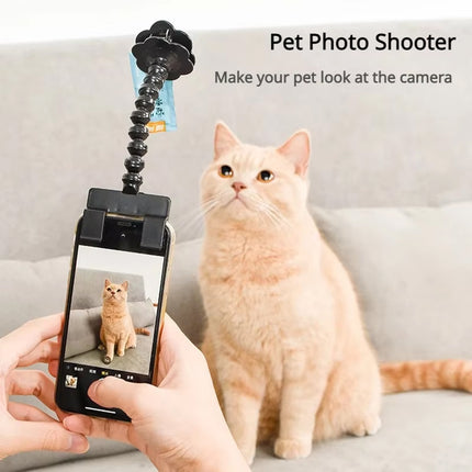 Pet Selfie Stick Attract Pet Portable Stable for Dog Cat Phone Camera Holder