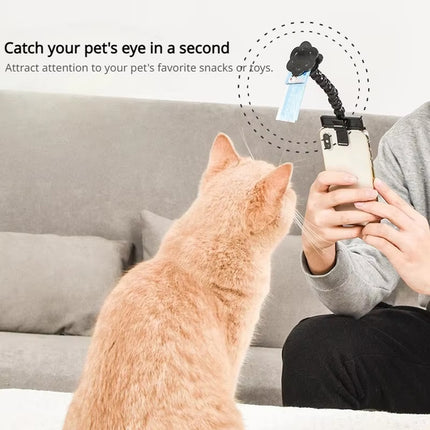 Pet Selfie Stick Attract Pet Portable Stable for Dog Cat Phone Camera Holder