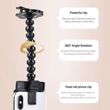 Pet Selfie Stick Attract Pet Portable Stable for Dog Cat Phone Camera Holder