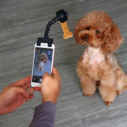 Pet Selfie Stick Attract Pet Portable Stable for Dog Cat Phone Camera Holder
