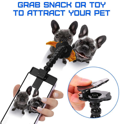 Pet Selfie Stick Attract Pet Portable Stable for Dog Cat Phone Camera Holder