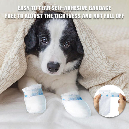20pcs Disposable Footwear Covers for Dogs Pet Shoe Covers Waterproof Anti-Dirty