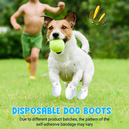 20pcs Disposable Footwear Covers for Dogs Pet Shoe Covers Waterproof Anti-Dirty