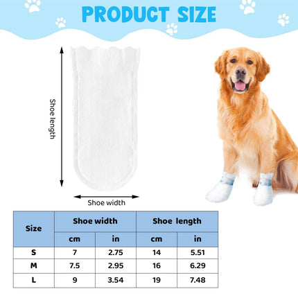 20pcs Disposable Footwear Covers for Dogs Pet Shoe Covers Waterproof Anti-Dirty