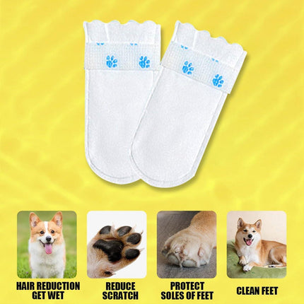 20pcs Disposable Footwear Covers for Dogs Pet Shoe Covers Waterproof Anti-Dirty